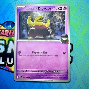 team rocket’s drowzee (079/182) - common — pokémon: destined rivals